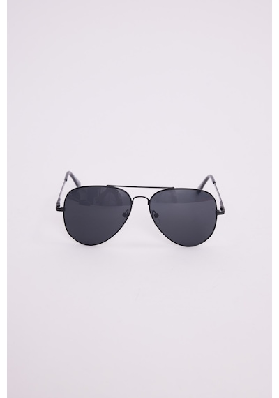 Unisex Oval Damla Model Çerçeveli Siyah Uv 400 Korumalı Güneş Gözlüğü-51231 Çok Renkli
