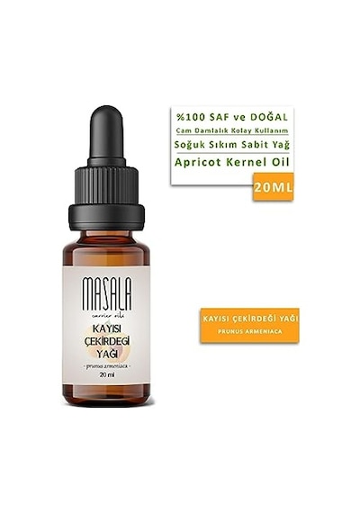 Saf Kayısı Çekirdeği Yağı 20 Ml. Apricot Kernel Oil Soğuk Pres 0.3 ML