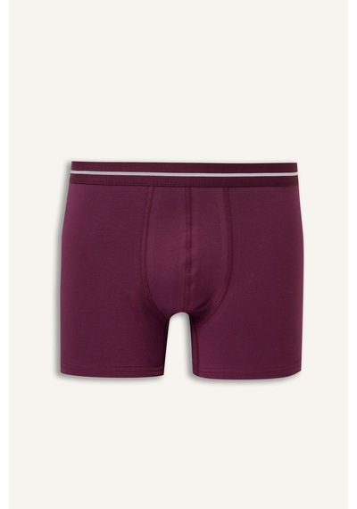 Defacto Regular Fit Çizgili Beli Lastikli 3lü Boxer Paketi I1735ax26aupr102 Mor-pr102