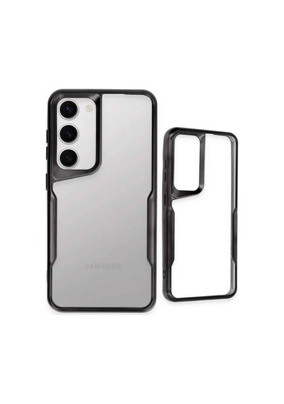 Newface - 87 - Samsung Galaxy S23 Kılıf Boyi Silikon Kapak - Edntrend - - Siyah Sıyah