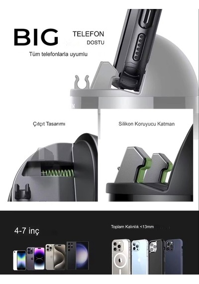 T0107 360 Dönen 3xkayma Önleyici Tutacak Torpido Üzeri Masa Üzer