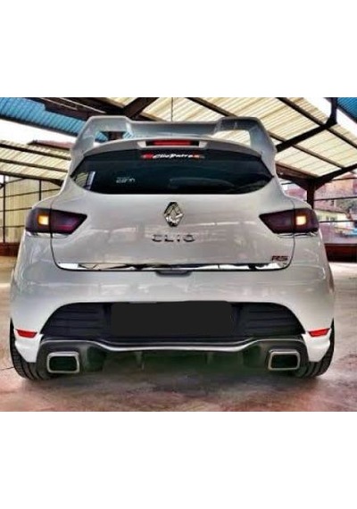 Clio 4 Hb Rs Arka Tampon Eki Karlık Difüzör Plastik Boyasız