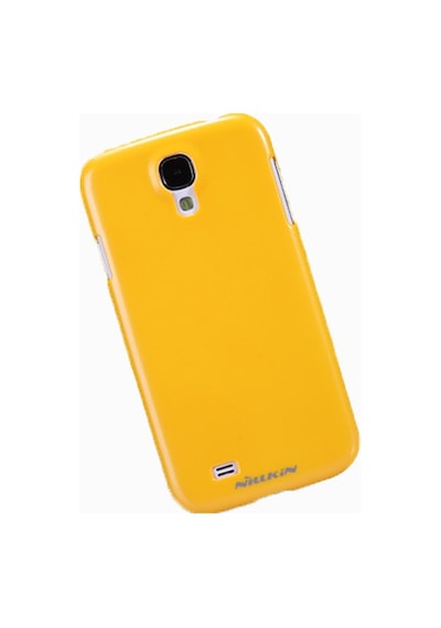 Nillkin İ9500 Galaxy S4 İle Uyumlu Nillkin Parlak Sert Kauçuk Kılıf Sarı