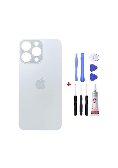 Apple Uyumlu iPhone 13 Pro Max Beyaz Arka Cam Kapak Arka Pil Kapağı
