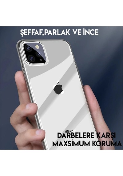 Baseus Simplicity Series Apple iPhone Uyumlu 11 Pro Max 6.5 Kılıf Şeffaf Gel Silikon Kılıf- 5775