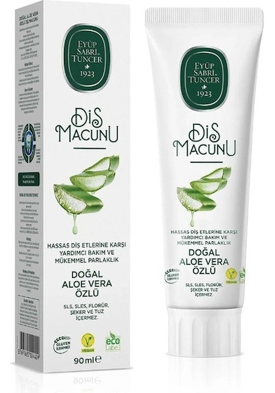 Eyüp Sabri Tuncer Diş Macunu Dogal Aloe Vera Ozlu 90 Ml