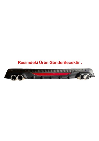 Renault Fluence Siyah Difüzör Difizör Yuvarlak Egzoz Görünüm Reflektörlü