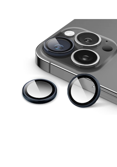 Apple Uyumlu iPhone 16 Pro / Pro Max İçin Ipg Kamera Lens Koruyucu - Siyah