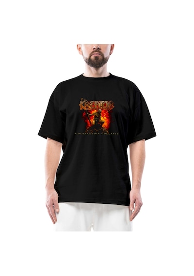Kreator Civilization Collapse Oversize Siyah Tişört