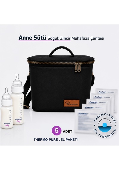 Purefrost Pf4 Baby Anne Sütü Soğutucu Ve Saklama Çantası, Biberon