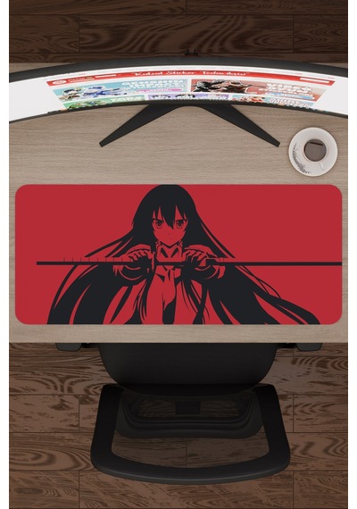 Akame Ga Kill Anime V1 - 70x30 Xl Gaming Kauçuk Kaymaz Taban Mouse Pad Fare Altlığı