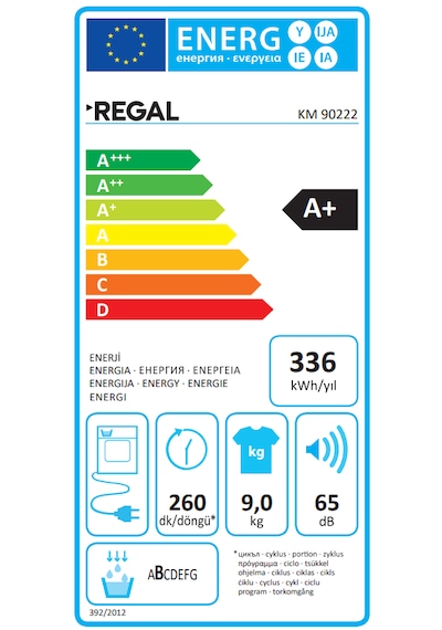 Regal KM 90222 9 KG Isı Pompalı Çamaşır Kurutma Makinesi