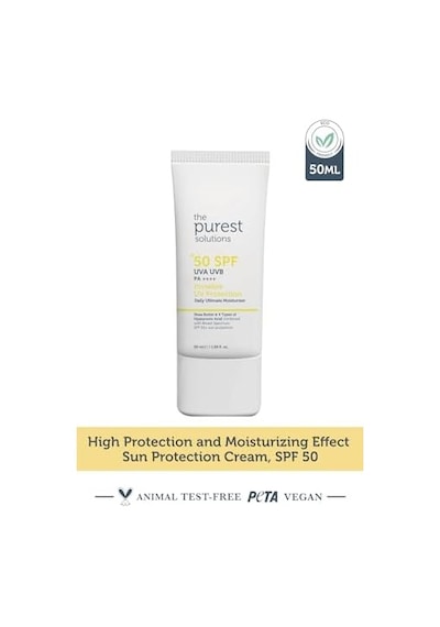 The Purest Solutions, Yüksek Koruma Ve Nemlendirici Etkili Güneş Koruyucu Krem Spf 50, 50 Ml