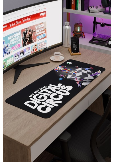 Tadc Amazing Digital Circus Dikişli Kauçuk Oyuncu Mousepad V2 - 70x30 Xl Gaming Mouse Pad