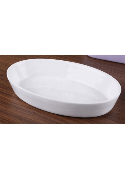 Lumina Oval Porselen Sunum Kabı / Servis Tabağı 16 10 Cm Beyaz