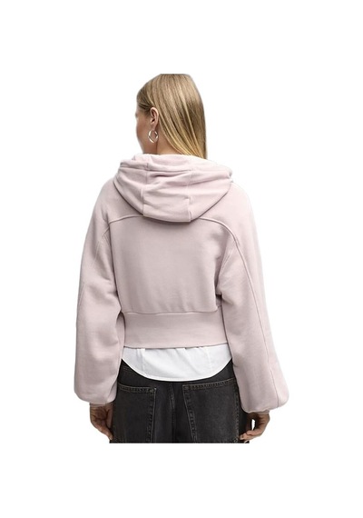 Puma Ess Cropped Hoodie Kadın Sweatshirt 636671-49 Pembe
