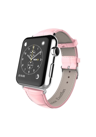 Ally Apple Uyumlu iOS  Watch 7 45Mm 6-5-4 44Mm Deri Kordon Kayış Crocodile 3