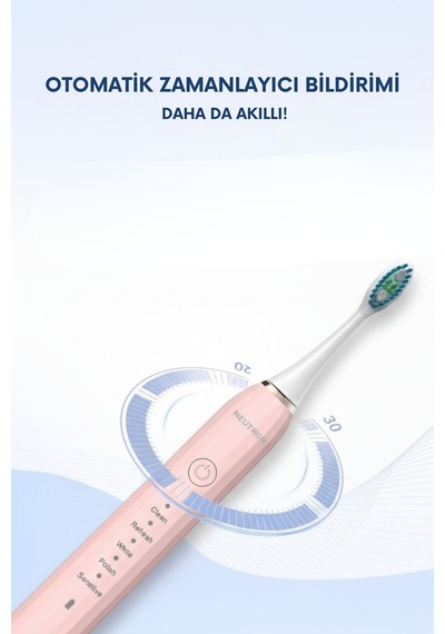 Şarjlı Sonik Diş Fırçası, Şarjlı Pembe Diş Fırçası