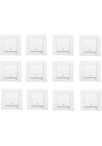 Viko Karre Beyaz Light 12'li Paket
