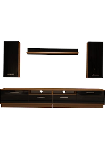 Decoraktiv Trendstyle 5220d Slm Tv Ünitesi Tv Sehpası Ceviz - Siyah