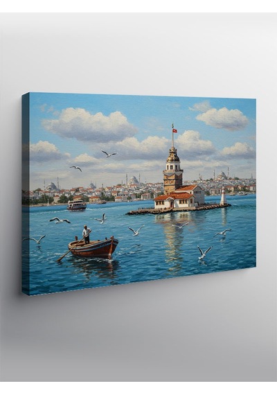 Kanvas Tablo Kız Kulesi Manzarası