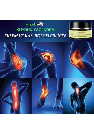 Hanzade Bitkisel Kuyruk Yağlı & Bamya Tohumu Yağlı Masaj Kremi 3 x 100 ML