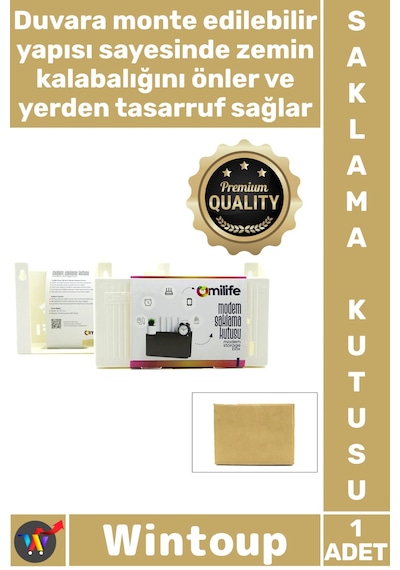 Kutu Duvar Tipi Kablo Düzenleyici Organizer Sağlam Plastik Şık Modem Saklama Kutusu 25 X 15 X 6 Cm Çok Renkli