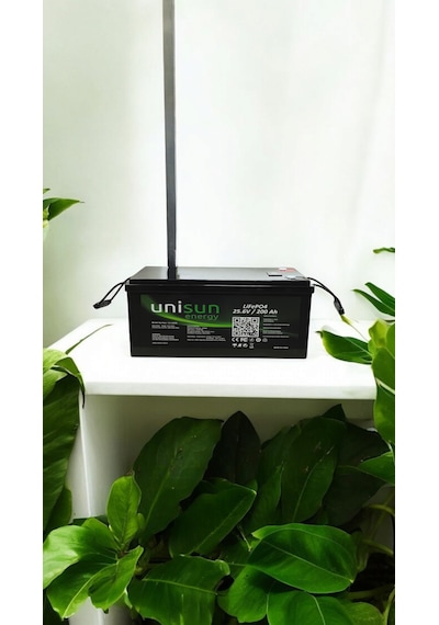 Unisun Energy 25.6v 200ah Lifepo4 Batarya + Ekran + Bluetooth 24v Sistem