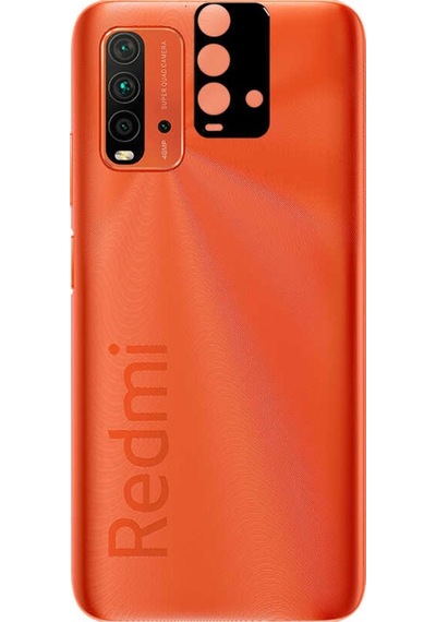 Xiaomi Redmi 9T Zore 3D Kamera Camı Siyah