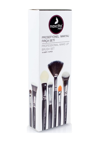 Nascita Pro Profesyonel Makyaj Fırça Seti 10'lu Nasbrushset53