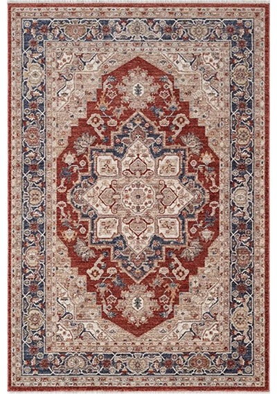 Renkli Vintage Modern Salon Koridor Yatak Ve Oturma Odası Halısı Çok Renkli