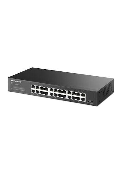 Ms124gs 24 Port Gigabit Ethernet Switch 10/100/1000 Mbps Rj45 48 Gbps Rackmount Tak-çalıştır İzolasyon Modu & Döngü Önleme Metal Kasa Sessiz Çalışma