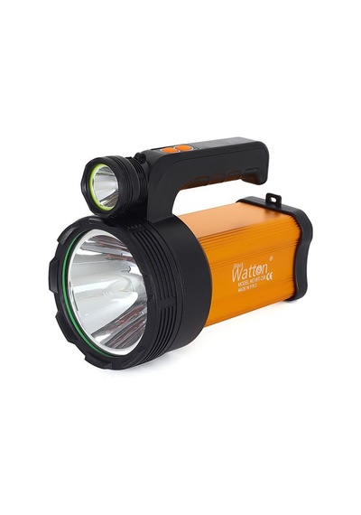 Watton Wt-238 Şarjlı El Feneri Avcı Balıkçı Feneri 100w Lazer Işık Turuncu