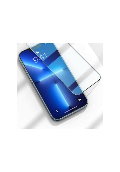 Apple İphone 15 Uyumlu Tam Kapatan Şeffaf Nano Esnek Kırılmaz Cam Ekran Koruyucu Resimde Görünen