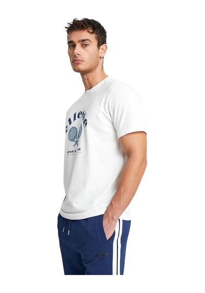 Ellesse Erkek T-shirt - Em183-1877 Beyaz
