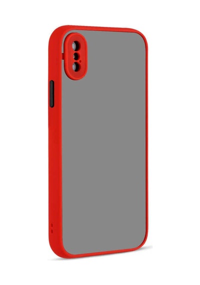 Apple Uyumlu iPhone Xs Max 6.5 Kılıf Zore Hux Kapak Kırmızı