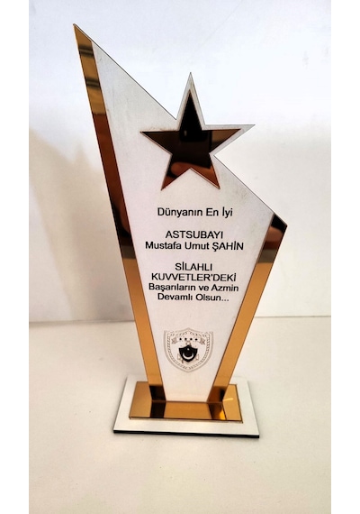 Resmi Kurum Plaket-anahtarlık-kitap Ayracı Set Kişiye Ö Beyaz - Altın