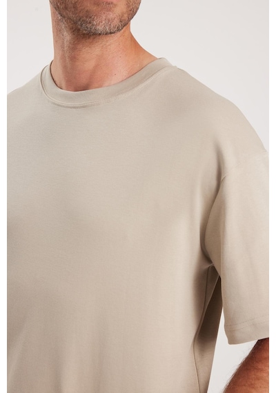Tudors Unisex Oversize Geniş Kesim %100 Pamuk Yumuşak Dokulu Basic Bisiklet Yaka Taş Tişört-35177 Taş Tudors Unisex Oversize Geniş Kesim %100 Pamuk Yumuşak Dokulu Basic Bisiklet Yaka Taş Tişört-35177 Taş