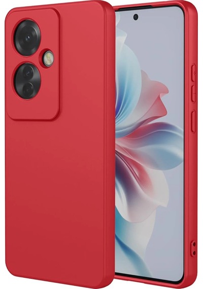 Uryport Oppo Reno 11f Kılıf First Silikon - Kırmızı