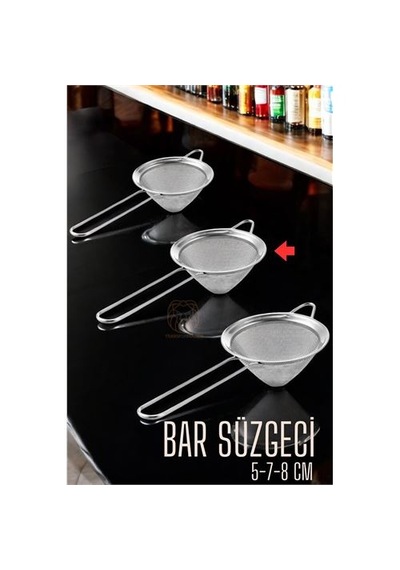 Zenvac Bar Süzgeci Bar Strainer 3 Boy Set 5 7 8 Cm Zenvac29 Renkli