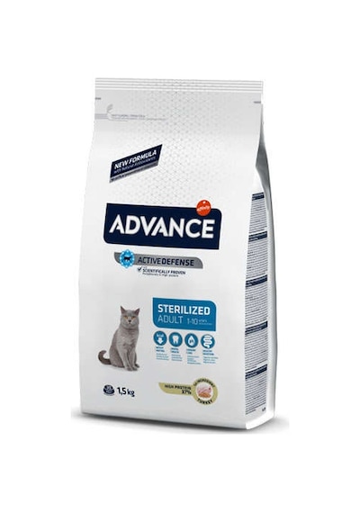 Advance Sterilised Hindi Etli Kısırlaştırılmış Yetişkin Kedi Maması 1500 G