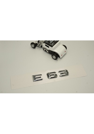 Benz E63 Bagaj Krom Metal 3M 3D Yazı Logo