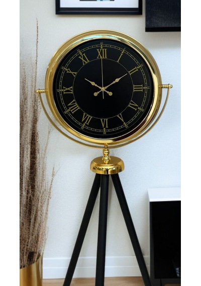 İhtişam Gold Tripod Ayaklı Saat