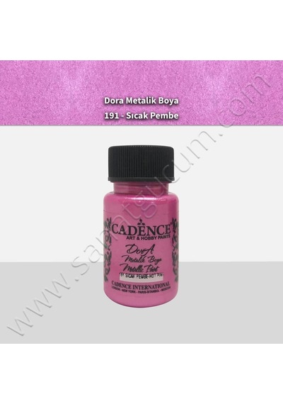 Cadence Dora Metalik Boya 50 Ml. 191 Sıcak Pembe