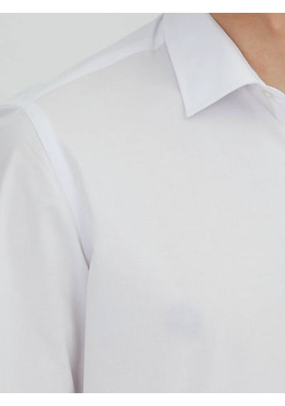 Kip Kırık Beyaz Regular Fit Dokuma Klasik Pamuk Karışımlı Gömlek Beyaz