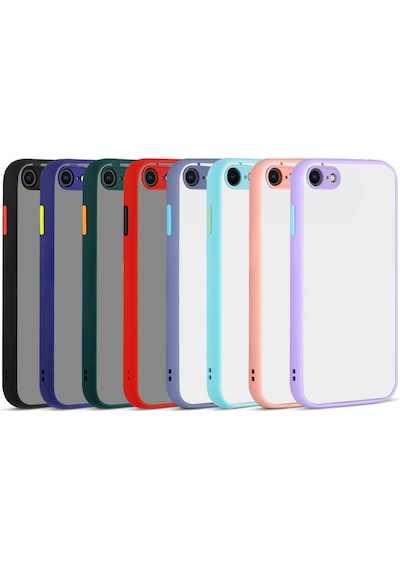 Apple Uyumlu iPhone 8 Kılıf Zore Hux Kapak Lila