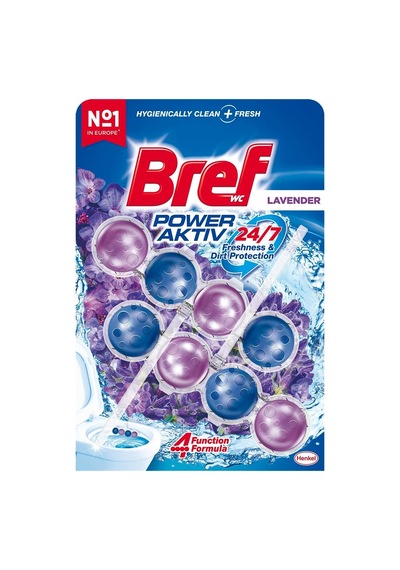 Bref Power Active Lavanta Kokulu 2'li Klozet Bloğu 2 X 50 G, Lavanta 2 10'lu Set