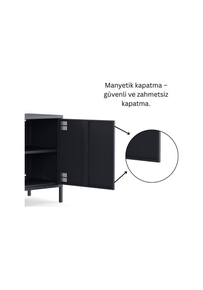 Tv Ünitesi, Tv Dolabı,2 Kapaklı Dolap 100,50 X 40 X 64,50 Cm Ral 7016 Antrasit Tv Ünitesi, Tv Dolabı,2 Kapaklı Dolap 100,50 X 40 X 64,50 Cm Ral 7016 Antrasit