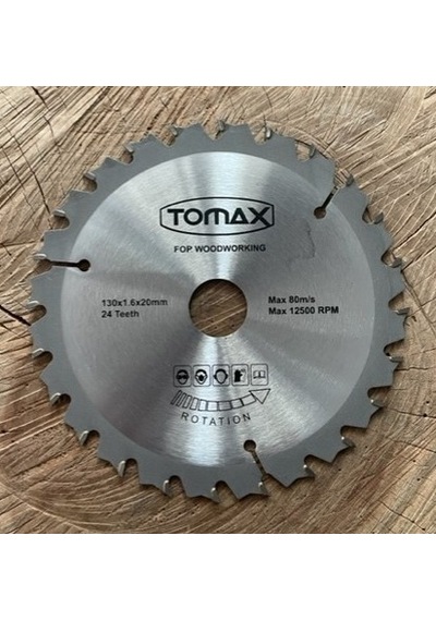 Tomax 130mm Elmas Testere Ahşap Mdf Sunta Kesici Göbek 20mm