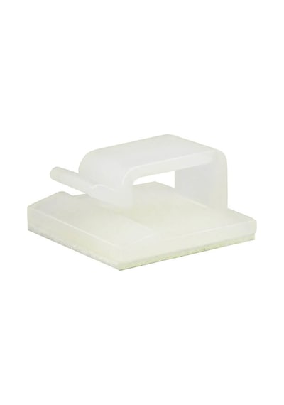 Wcl1007 Kablo Sabitleme Kelepçesi Klips Yapışkanlı Duvar Kablo Tutucu 16.5 x 15.5 x 10 MM Şeffaf 20 Adet